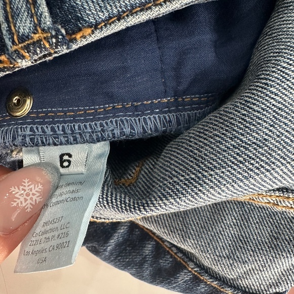 $395 CO Blue Japanese Denim Flare Jeans Size 6 - Picture 7 of 9
